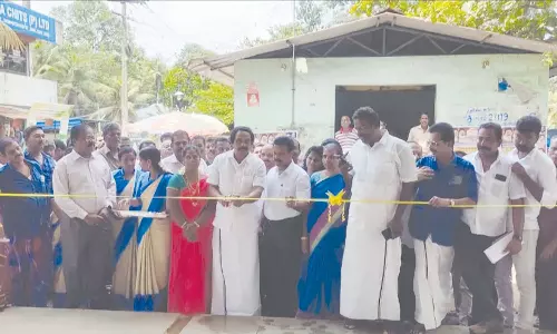 திருவட்டார் அருகே ரூ. 15 லட்சம் மதிப்பீட்டில் கட்டப்பட்ட மீன் விற்பனை கூடம்