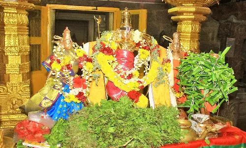 புரட்டாசி கடைசி சனிக்கிழமையையொட்டி பெருமாள் கோவில்களில் சிறப்பு வழிபாடு - இரவில் கருடசேவை நடக்கிறது