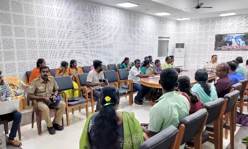 12-ம் வகுப்பு மாணவர்களுக்கு கல்லூரி களப்பயணம் தொடர்பாக திட்டமிடல் கூட்டம்