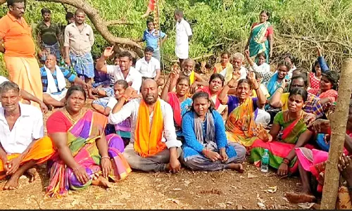 சின்னசேலம் அருகேகன்னிமார் கோவில் சிலைகள் உடைப்புகிராம மக்கள் போராட்டம்