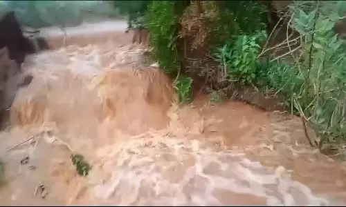 அரசகவுண்டனூர்  செம்மடை குளம் கரை உடைப்பு