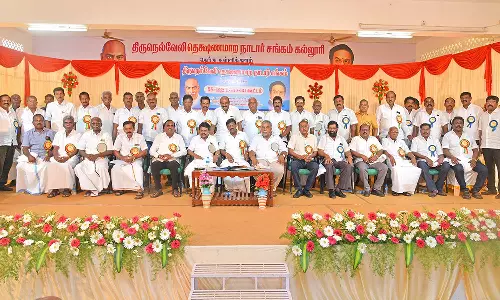 தெற்கு கள்ளிகுளத்தில்  நெல்லை தட்சண மாற நாடார் சங்க 58-வது மகாசபை கூட்டம்