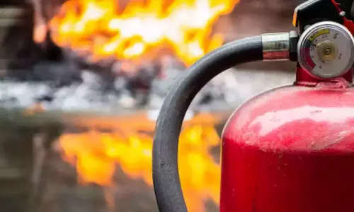 மீஞ்சூரில் மரக்கடையில் தீ விபத்து