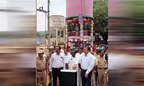 கோவிந்தபேரி ஊராட்சியில் மேல்நிலை நீர் தேக்க தொட்டிகள் திறப்பு விழா