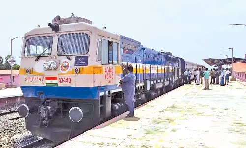 திருத்துறைப்பூண்டி- அகஸ்தியம்பள்ளி அதிவேக ரெயில் சோதனை ஓட்டம்