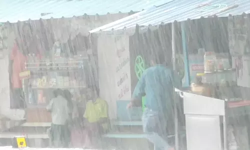 தருமபுரி மாவட்டத்தில் கன மழை பெய்தது