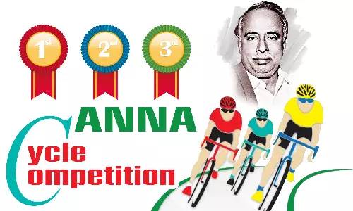 அண்ணா சைக்கிள் போட்டி: அரசு பள்ளி மாணவ-மாணவிகள் சாதனை