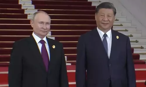 சீன அதிபர் ஜின்பிங்கை சந்தித்தார் ரஷிய அதிபர் புதின்