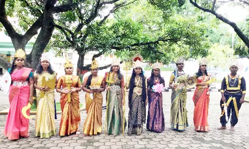 இலஞ்சி பாரத் கல்வி குழுமத்தில் தசரா தொடக்க விழா