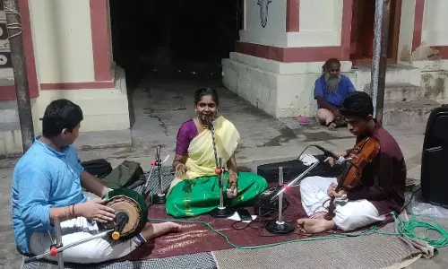 மணச்சநல்லூர் ஸ்ரீ சவுந்தர்ராஜ பெருமாள் கோவிலில் புரட்டாசி சிறப்பு இசை விழா