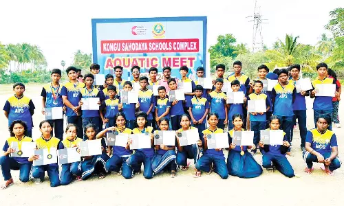 நாளந்தா பள்ளி மாணவர்கள் நீச்சல் போட்டியில் சாதனை