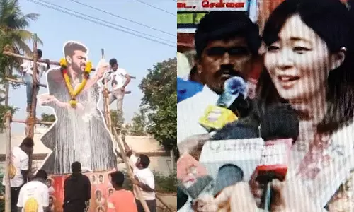 லியோ படத்தை பார்க்க ஜப்பானில் இருந்து சென்னை வந்த ரசிகை