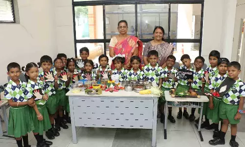 எஸ்.எம்.வி. பள்ளியில் சிறுதானிய உணவு விழிப்புணர்வு விழா