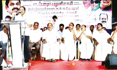 திருப்பூரில்  அ.தி.மு.க. 52-வது ஆண்டு விழா பொதுக்கூட்டம்: பொள்ளாச்சி ஜெயராமன் - எம்.எல்.ஏ. பங்கேற்பு