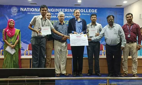 கோவில்பட்டி நேஷனல் என்ஜினீயரிங் கல்லூரியில் மாணவ- மாணவிகளுக்கு  வினாடி வினா போட்டி