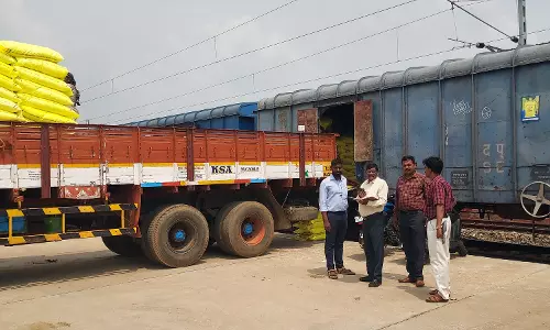 உரங்கள் சரக்கு ரெயிலில் வந்தது