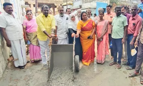 நெல்லை 27-வது வார்டில் ரூ.20 லட்சம் மதிப்பில் புதிய சிமெண்ட் சாலை அமைக்கும் பணி- துணை மேயர் தொடங்கி வைத்தார்