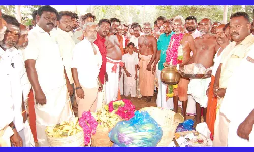 எடப்பாடி பழனிசாமி முதல்வராக வேண்டி கிடாய் வெட்டி அன்னதானம்