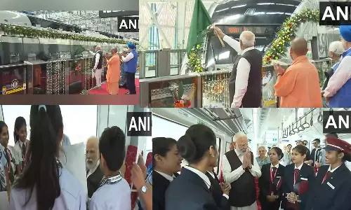 நமோ பாரத் ரெயில் சேவையை பிரதமர் மோடி தொடங்கி வைத்தார்