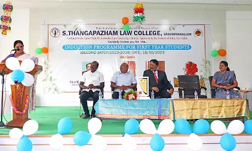 எஸ்.தங்கப்பழம் சட்டக்கல்லூரியில் முதலாம் ஆண்டு மாணவர்களுக்கு வகுப்பு தொடக்க விழா