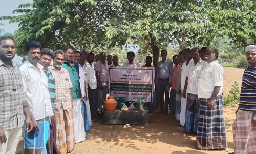 ஏ.குமாரபாளையம் கிராமத்தில் விவசாயிகளுக்கு இயற்கை முறை வேளாண்மை பயிற்சி
