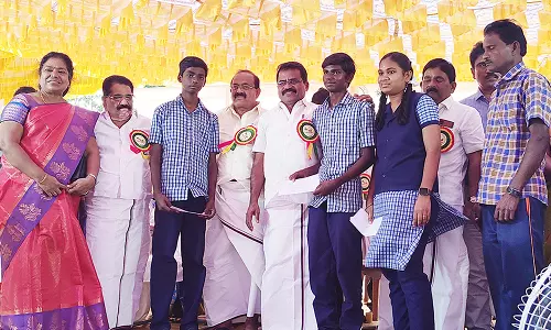 கல்வித்துறைக்கு கூடுதல் நிதி ஒதுக்கி தமிழக அரசு செயல்படுகிறது -அமைச்சர் அர.சக்கரபாணி பேச்சு