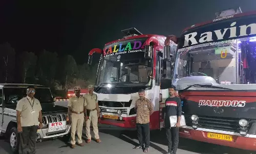 ஆம்னி பஸ்களுக்கு ரூ. 1,47,500 அபாரதம் வசூல்: வட்டாரப் போக்குவரத்து அலுவலர் நடவடிக்கை