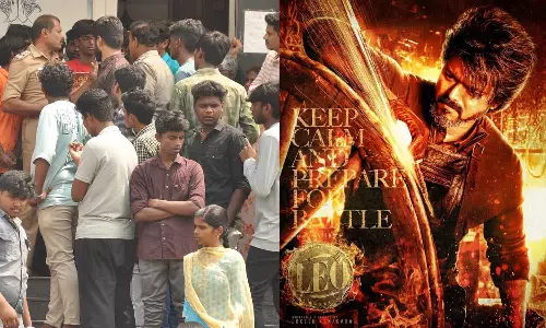 லியோ காட்சிகள் ரத்து- திரையரங்கு ஊழியர்களுடன் விஜய் ரசிகர்கள் வாக்குவாதம்