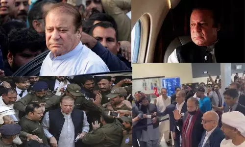 பாகிஸ்தான் முன்னாள் பிரதமர் நவாஸ் ஷெரீப் நாடு திரும்பினார்