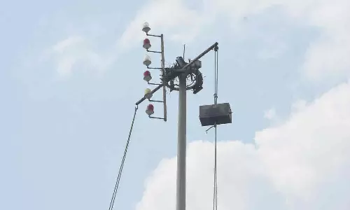 1-ம் எண் புயல் எச்சரிக்கை கூண்டு ஏற்றம்