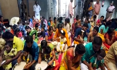 நெல்லையப்பர் கோவிலில் வித்யாரம்பம் நிகழ்ச்சி