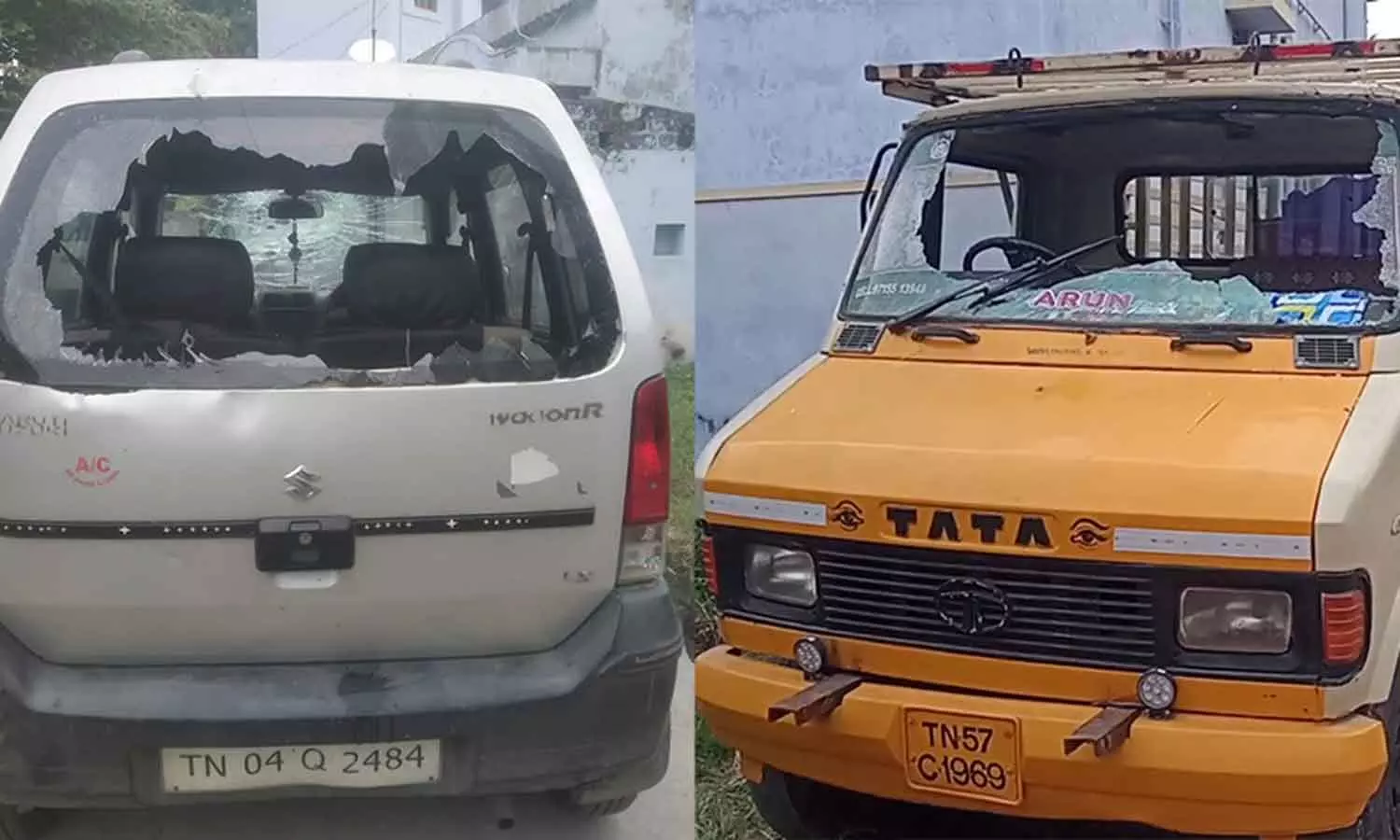 வீடுகளின் முன்பு நிறுத்தி வைத்திருந்த 30-க்கும் மேற்பட்ட வாகனங்களின் கண்ணாடிகள் உடைப்பு வீடுகளின் முன்பு நிறுத்தி வைத்திருந்த 30-க்கும் மேற்பட்ட வாகனங்களின் கண்ணாடிகள் உடைப்பு