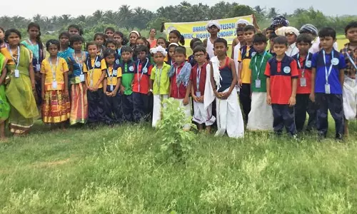 பாரத் மாண்டிசோரி பள்ளி மாணவர்களின் விழிப்புணர்வு முகாம்