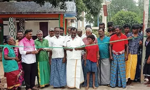 கோவிந்தபேரி ஊராட்சியில் புதிய சிமெண்ட் சாலை திறப்பு