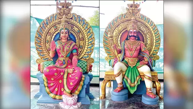 கும்பாபிஷேக விழாவை முன்னிட்டு வேடியப்பன் கோவிலில் தீர்த்தக்குட ஊர்வலம் கும்பாபிஷேக விழாவை முன்னிட்டு வேடியப்பன் கோவிலில் தீர்த்தக்குட ஊர்வலம்