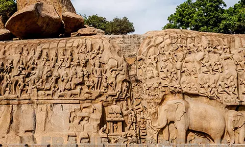 மாமல்லபுரத்தில் அர்ச்சுனன் தபசு வரலாறு 3டி லேசர் காட்சிக்கு இடம் தேர்வு