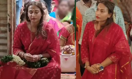 திருவண்ணாமலையில் சாமி தரிசனம் செய்த ஐஸ்வர்யா ரஜினிகாந்த்