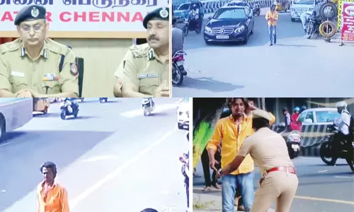 கருக்கா வினோத் தனியாக சென்று  பெட்ரோல் குண்டை வீசும் பரபரப்பான வீடியோ: போலீஸ் டி.ஜி.பி., கமிஷனர் வெளியிட்டனர்