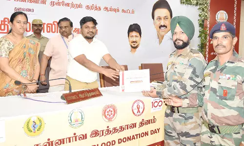 ரத்த தான முகாம் அமைப்பாளர்களுக்கு விருதுநகர் கலெக்டர் பாராட்டு