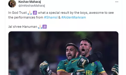 ஜெய் ஸ்ரீ ஹனுமான் - இன்ஸ்டாவில் பதிவிட்ட கேசவ் மகாராஜ்