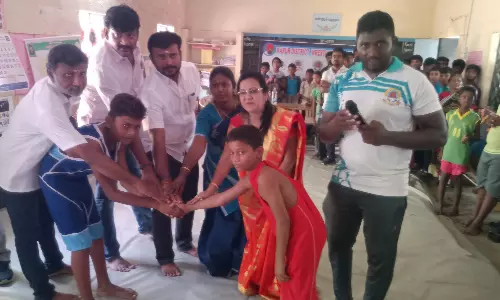 மாவட்ட அளவிலான மல்யுத்த போட்டி