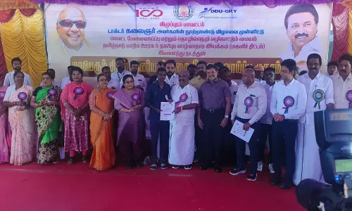 கருணாநிதி  நூற்றாண்டை முன்னிட்டு செஞ்சியில் தனியார் துறை வேலைவாய்ப்பு முகாம்