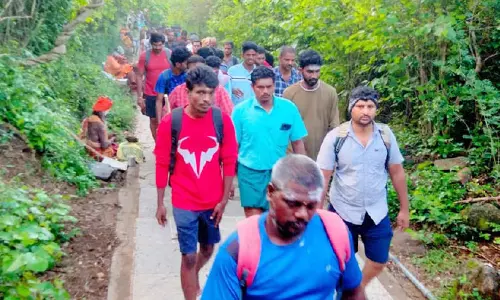 சதுரகிரியில் ஆயிரக்கணக்கான பக்தர்கள் மலையேறி தரிசனம்