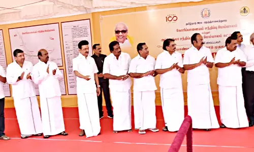 உயர்மட்ட பாலம் கட்ட முதல்-அமைச்சர் அடிக்கல் நாட்டினார்