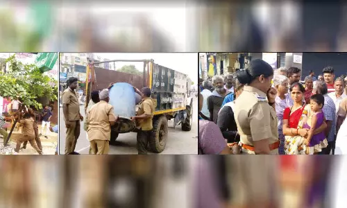 அவினாசியில் சாலையோர ஆக்கிரமிப்பு கடைகள் அகற்றம்