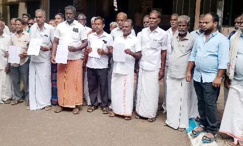 சுண்ணாம்புக்கல் சுரங்க விரிவாக்கத்துக்கு  கருத்து கேட்பு கூட்டம் நடத்த எதிர்ப்பு