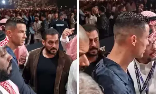 சல்மான்கானை அவமதித்தாரா ரொனால்டோ..? வைரலாகும் வீடியோ