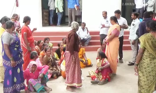 புதிய ரேஷன் கடை கட்டடம் கட்ட எதிர்ப்பு: கிராம மக்கள் போராட்டம்