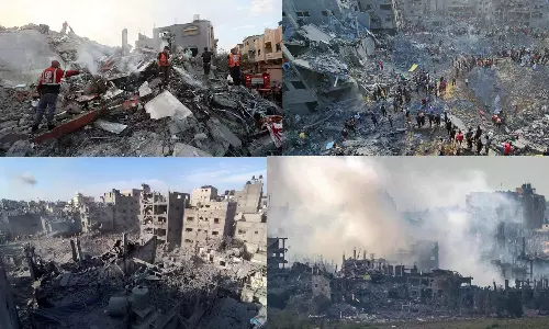இடிபாடுகளுக்குள் ஆயிரக்கணக்கான உடல்கள்: பாலஸ்தீனம் சுகாதாரத்துறை அமைச்சகம்