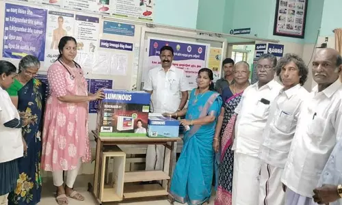 கிள்ளியூர் தெற்கு ஒன்றிய தி.மு.க. சார்பில் ஆரம்ப சுகாதார நிலையத்திற்கு இலவச இன்வெர்ட்டர்